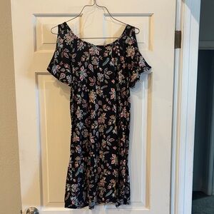 Floral Black Dress